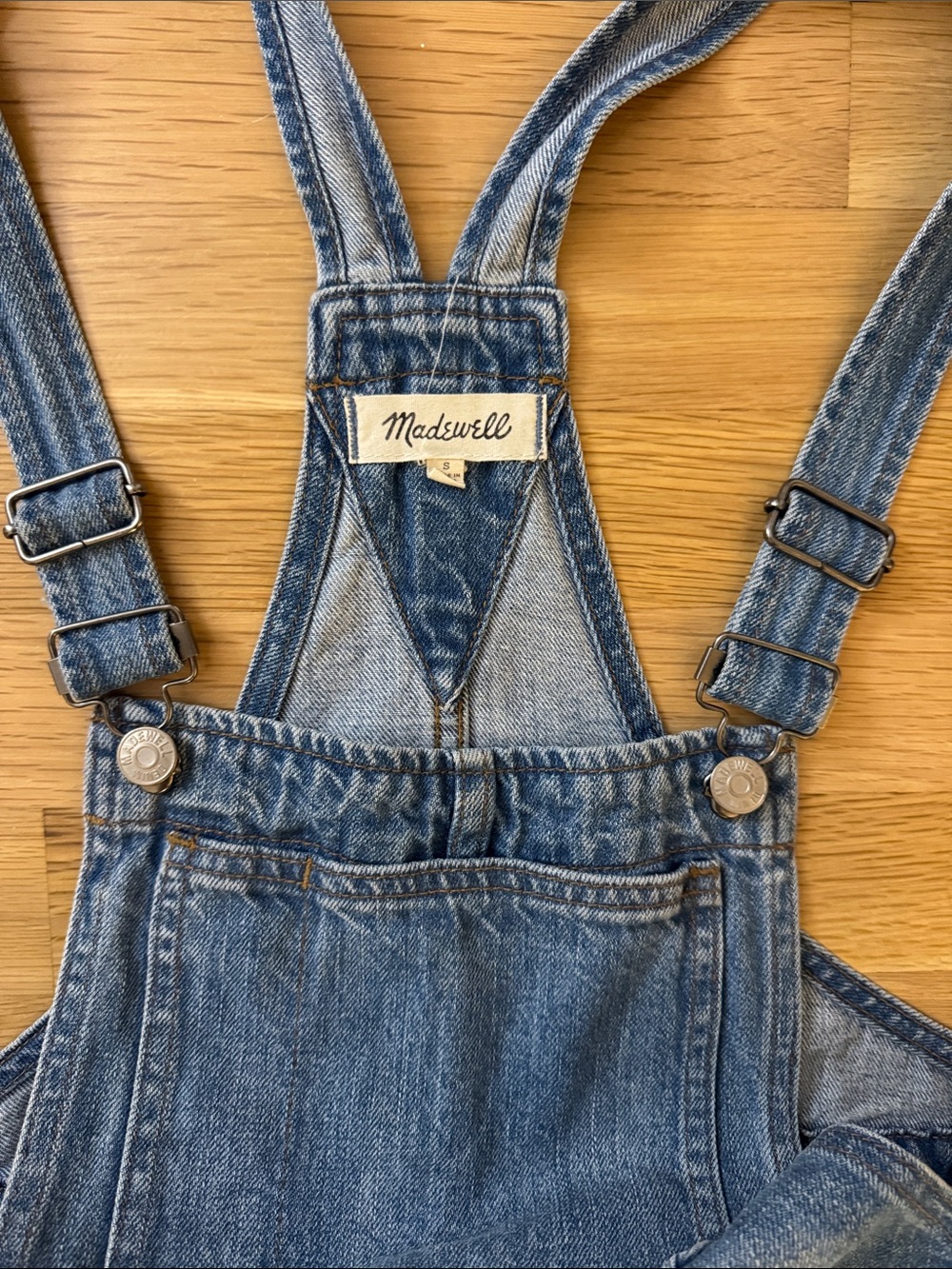 MADEWELL Denim Short Overalls - Blue